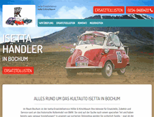 Tablet Screenshot of isetta-teile.de